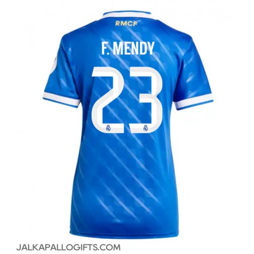 Real Madrid Ferland Mendy #23 Kolmaspaita Naiset 2025-26 Lyhythihainen Real Madrid Ferland Mendy #23 Kolmaspaita Naiset 2025-26 Lyhythihainen
